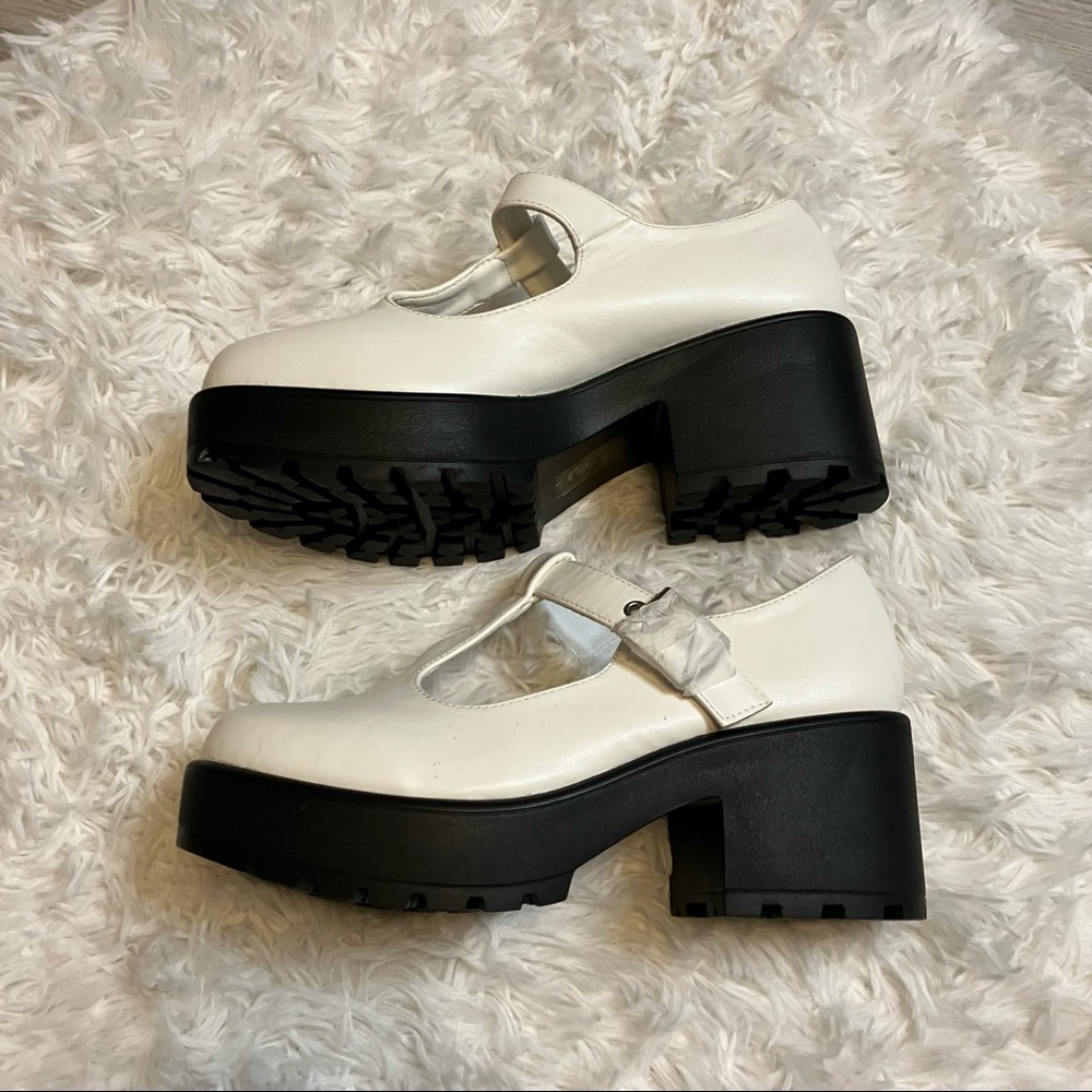 Dolls Kill X Koi White Sia Platform Mary Janes - Picture 5 of 14